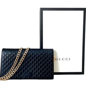 GUCCI Guccissima Crossbody Purse WOC